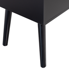 Load image into Gallery viewer, OZZY NIGHTSTAND MDF BLACK