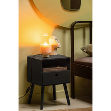 Load image into Gallery viewer, OZZY NIGHTSTAND MDF BLACK