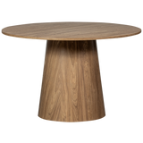MAAN DINING TABLE ROUND MDF WALNUT O120CM