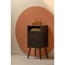 Load image into Gallery viewer, OZZY NIGHTSTAND HIGH WOOD BLACK