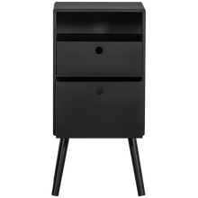 Load image into Gallery viewer, OZZY NIGHTSTAND HIGH WOOD BLACK