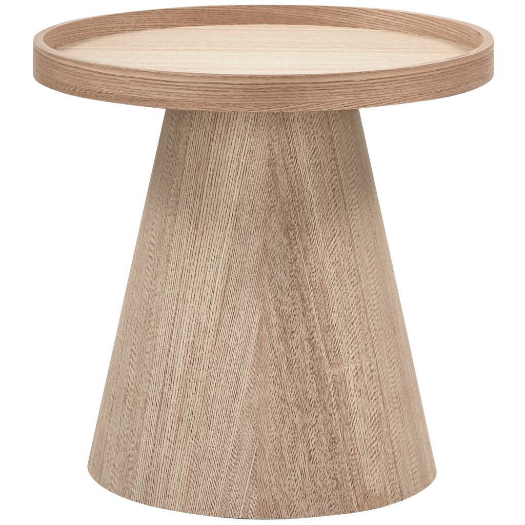 MAUD SIDE TABLE CONICAL MDF NATURAL 38xO39CM