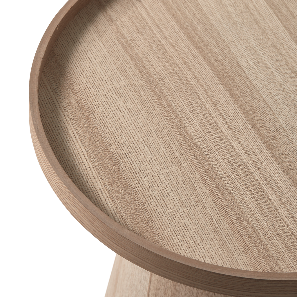 MAUD SIDE TABLE CONICAL MDF NATURAL 38xO39CM