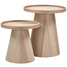 Load image into Gallery viewer, MAUD SIDE TABLE CONICAL MDF NATURAL 50xO45CM