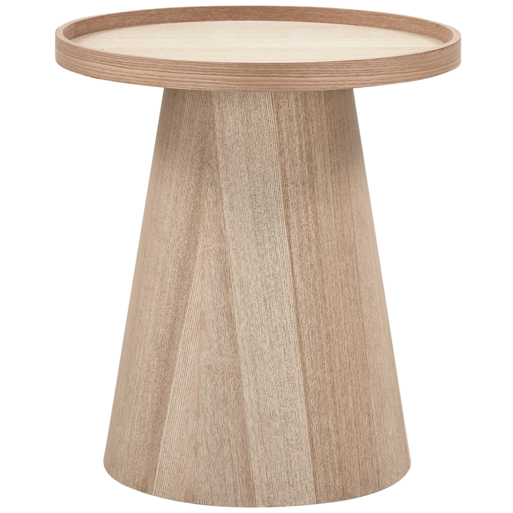 MAUD SIDE TABLE CONICAL MDF NATURAL 50xO45CM