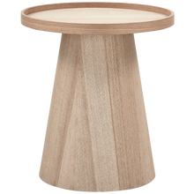Load image into Gallery viewer, MAUD SIDE TABLE CONICAL MDF NATURAL 50xO45CM