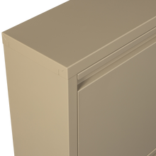 Laden Sie das Bild in den Galerie-Viewer, SABINE 3-COMPARTMENT SHOE CABINET METAL SAND
