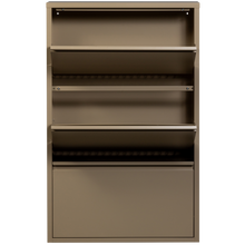 Laden Sie das Bild in den Galerie-Viewer, SABINE 3-COMPARTMENT SHOE CABINET METAL SAND