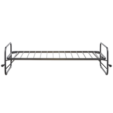 Laden Sie das Bild in den Galerie-Viewer, LUCY SINGLE TRUNDLE BED METAL BLACK 90x200CM