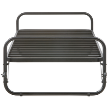 Laden Sie das Bild in den Galerie-Viewer, LUCY SINGLE TRUNDLE BED METAL BLACK 90x200CM