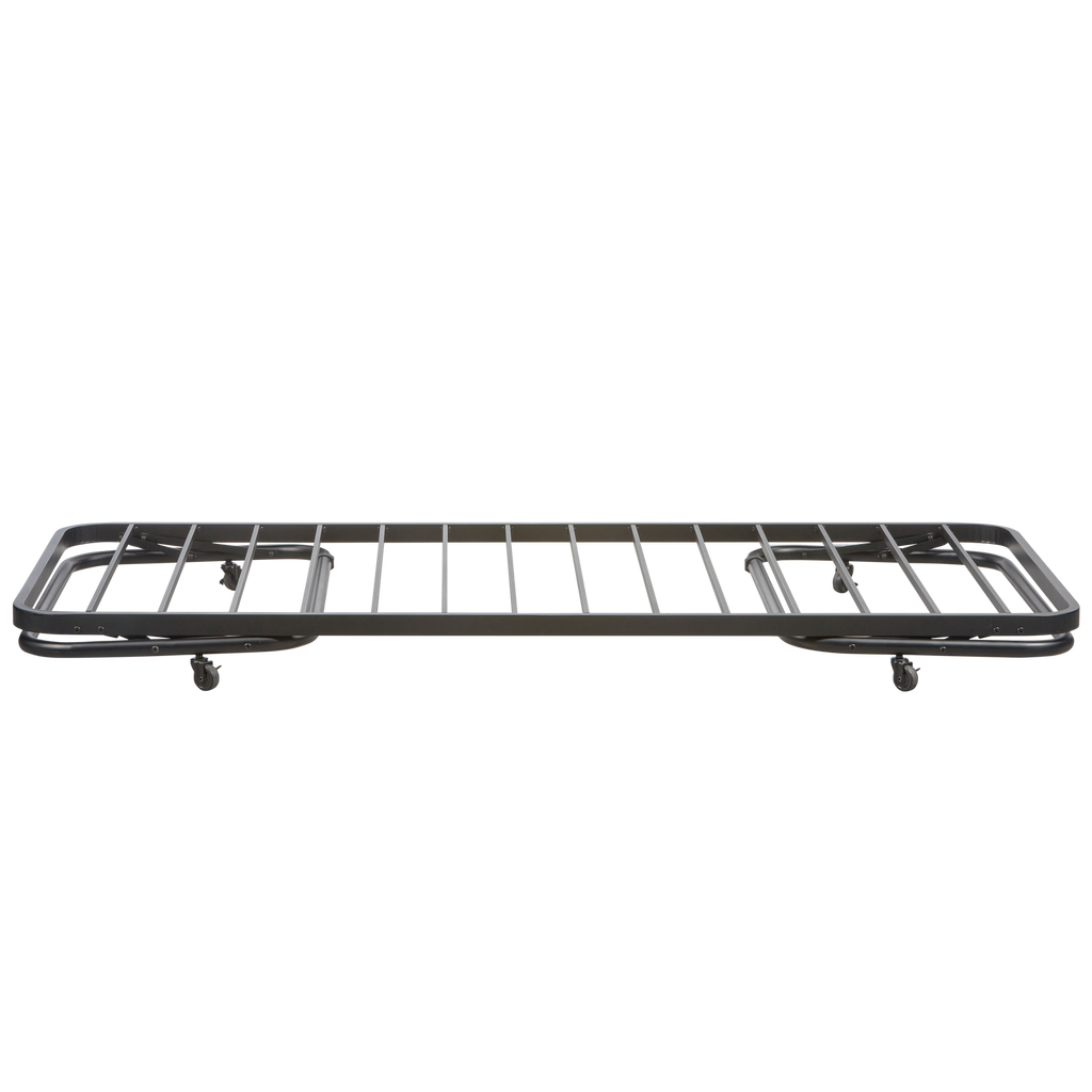 LUCY SINGLE TRUNDLE BED METAL BLACK 90x200CM