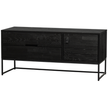 Laden Sie das Bild in den Galerie-Viewer, SILAS TV UNIT 120CM ASH BLACKNIGHT [fsc]