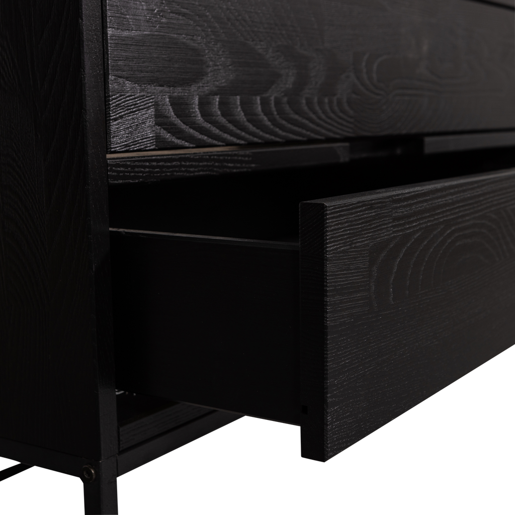 SILAS TV UNIT 120CM ASH BLACKNIGHT [fsc]