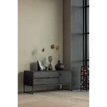 Laden Sie das Bild in den Galerie-Viewer, SILAS TV UNIT 120CM ASH BLACKNIGHT [fsc]