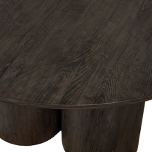 Load image into Gallery viewer, OONA DINING TABLE ROUND WITH 3-LEG MDF DARK BROWN O140CM