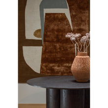 Load image into Gallery viewer, OONA DINING TABLE ROUND WITH 3-LEG MDF DARK BROWN O140CM