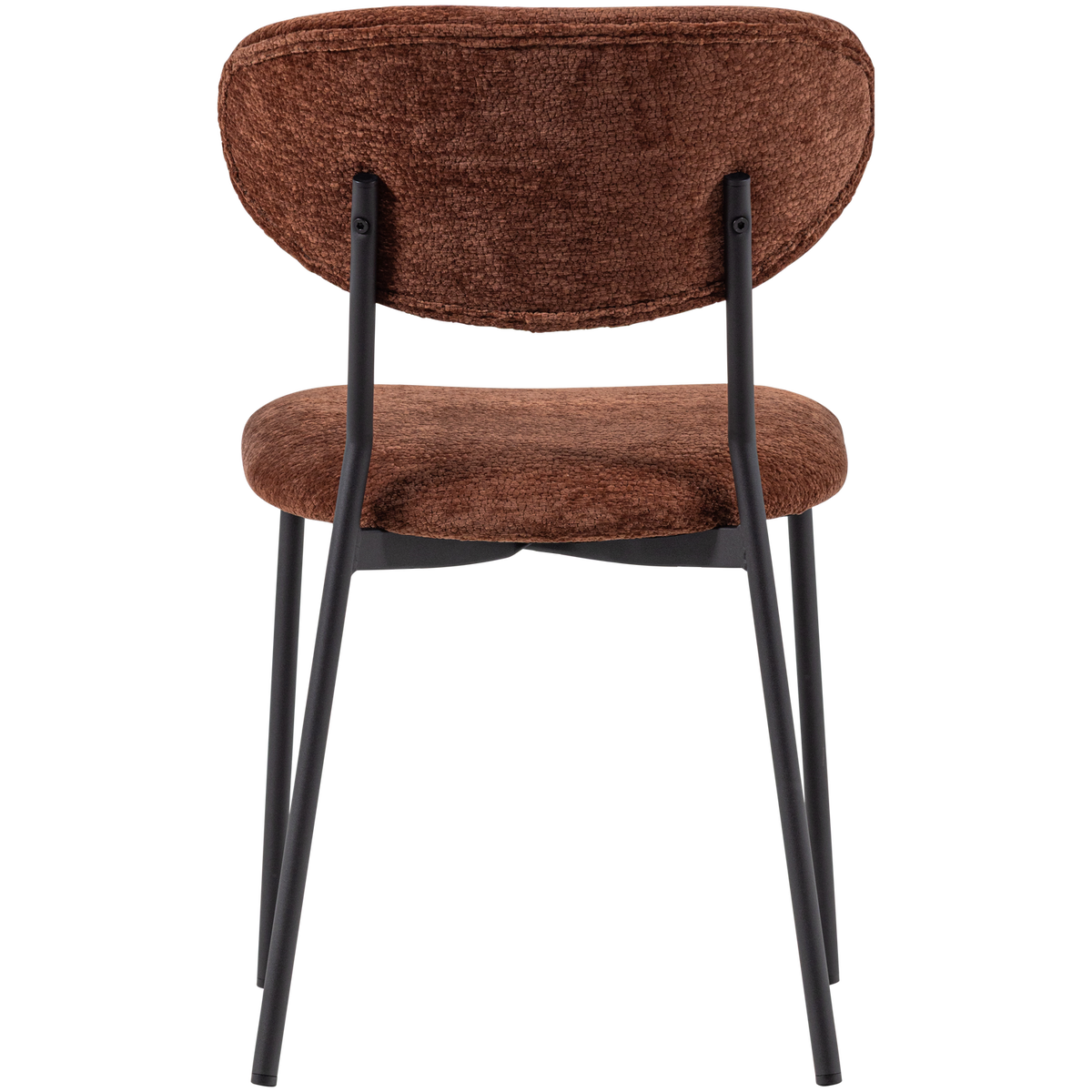 KJELD DINING CHAIR CHENILLE TEXTURED BROWN