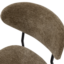 Load image into Gallery viewer, KJELD DINING CHAIR CHENILLE TEXTURED GREEN