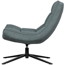 Cargar imagen en el visor de la galería, MAUDI SWIVEL ARMCHAIR BLUE STONE