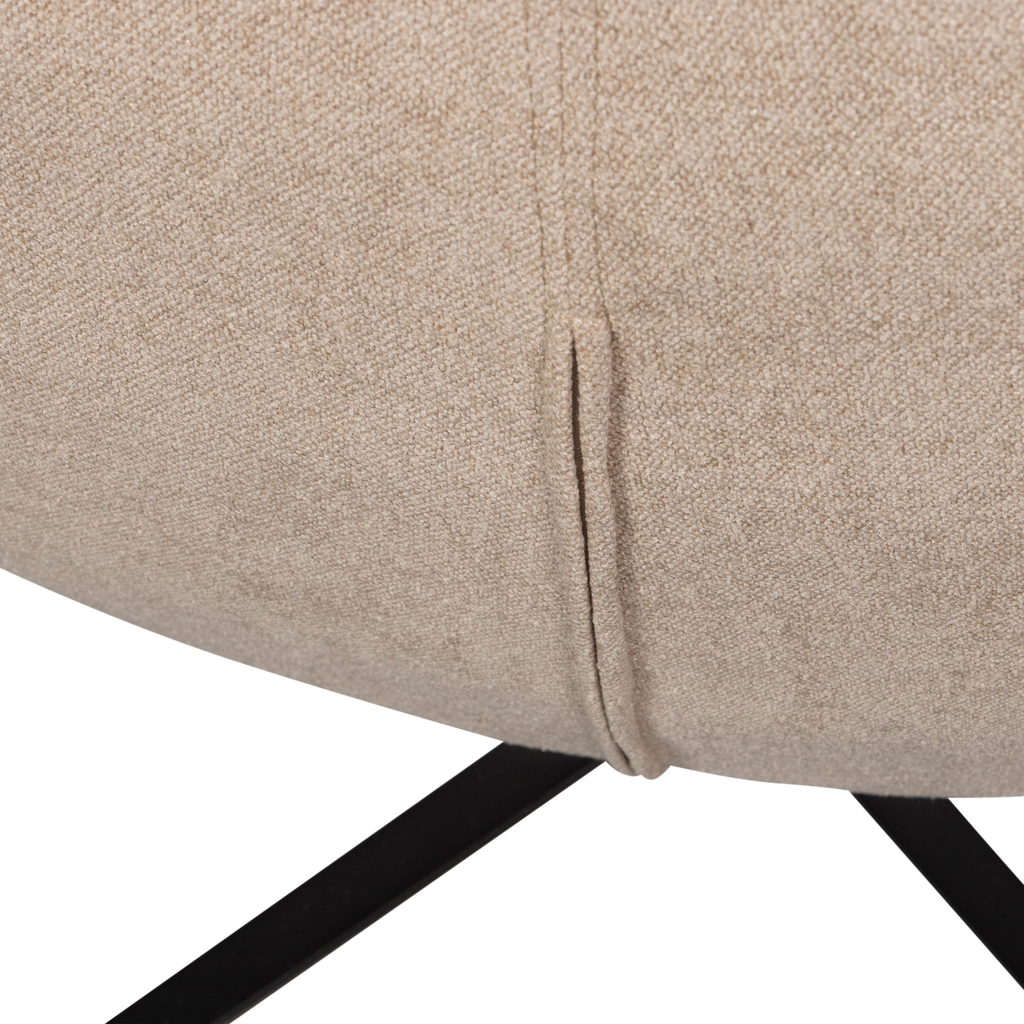 MAUDI SWIVEL ARMCHAIR NATURAL