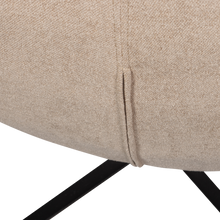 Laden Sie das Bild in den Galerie-Viewer, MAUDI SWIVEL ARMCHAIR NATURAL