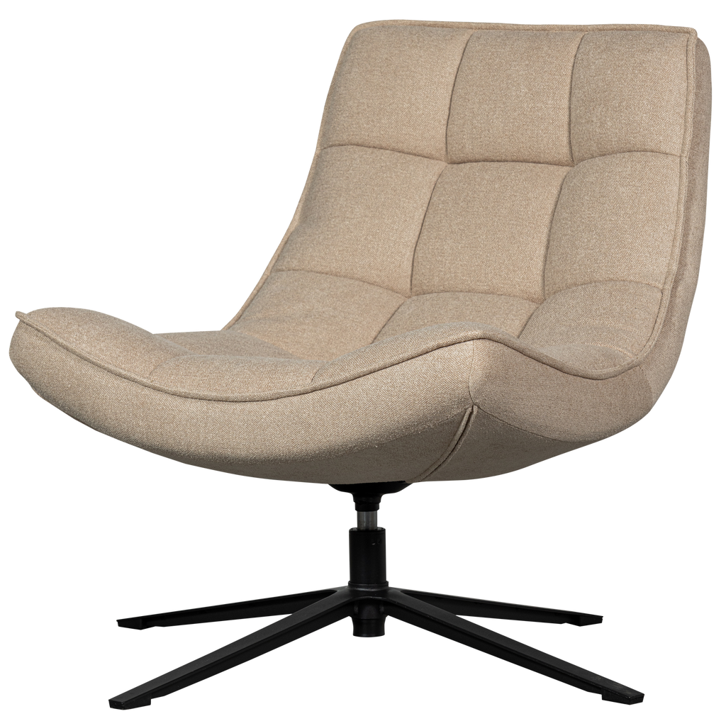 MAUDI SWIVEL ARMCHAIR NATURAL