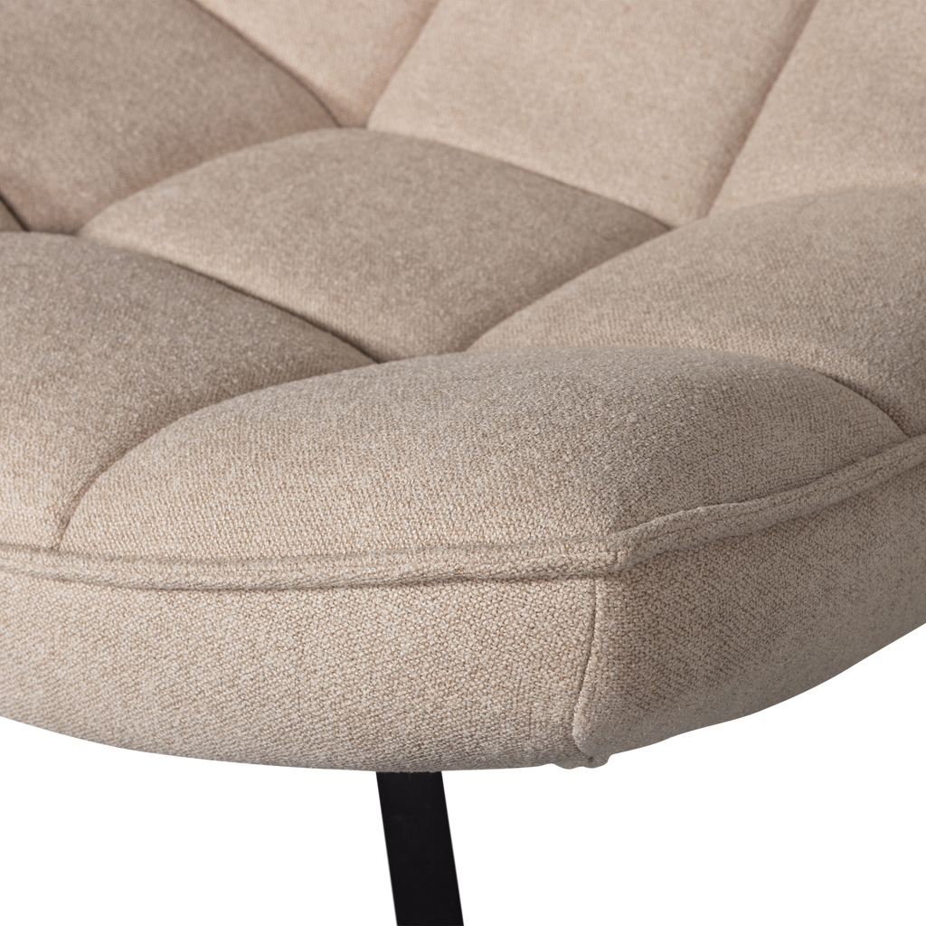MAUDI SWIVEL ARMCHAIR NATURAL