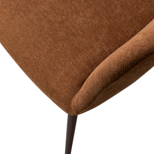 Laden Sie das Bild in den Galerie-Viewer, JENNY DINING CHAIR WOVEN FABRIC BROWN