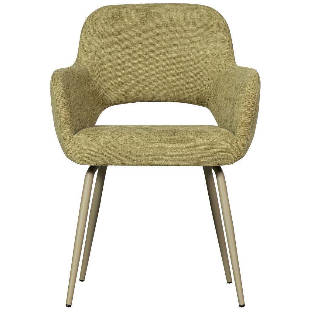 JENNY DINING CHAIR WOVEN FABRIC SAGE GREEN