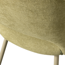 Cargar imagen en el visor de la galería, JENNY DINING CHAIR WOVEN FABRIC SAGE GREEN