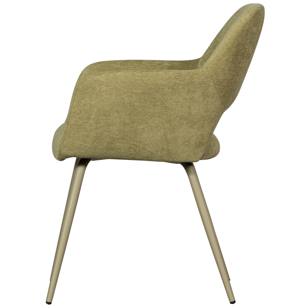 JENNY DINING CHAIR WOVEN FABRIC SAGE GREEN