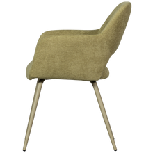 Cargar imagen en el visor de la galería, JENNY DINING CHAIR WOVEN FABRIC SAGE GREEN