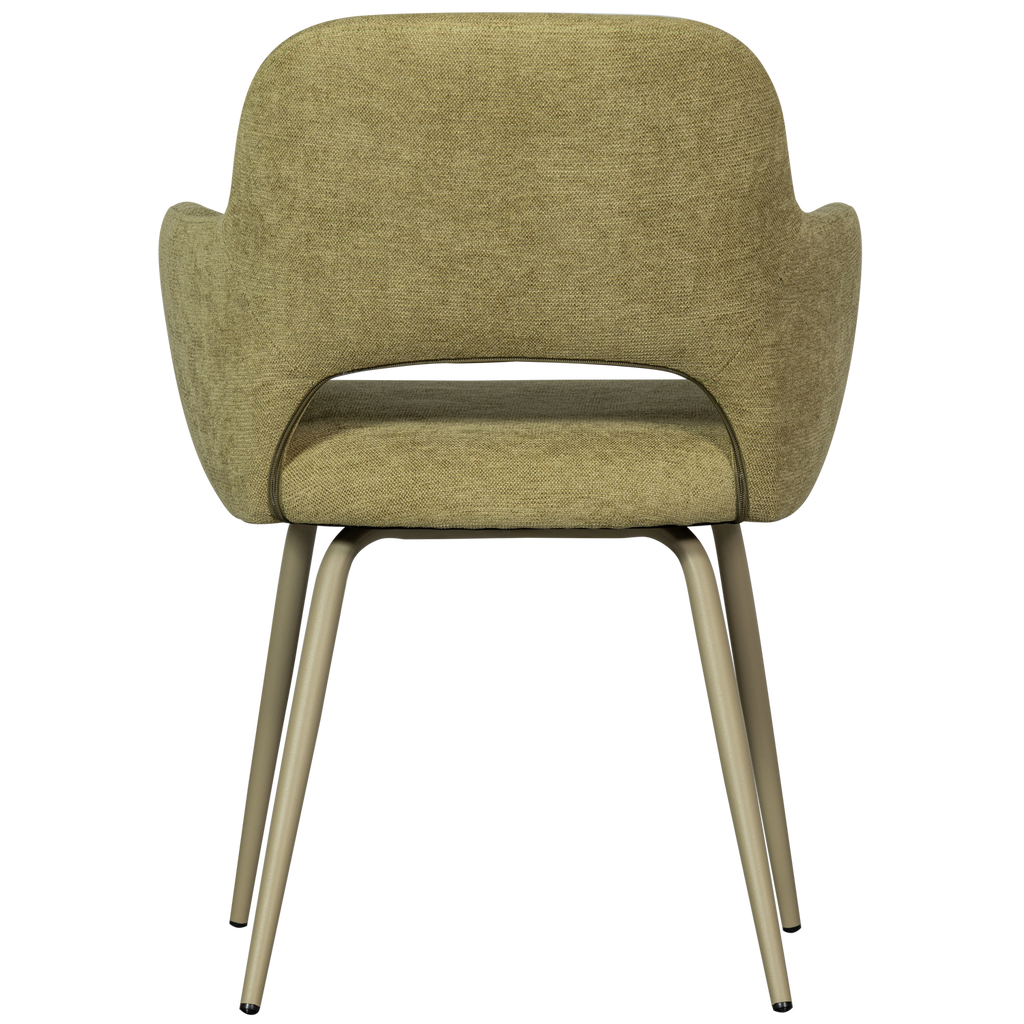 JENNY DINING CHAIR WOVEN FABRIC SAGE GREEN