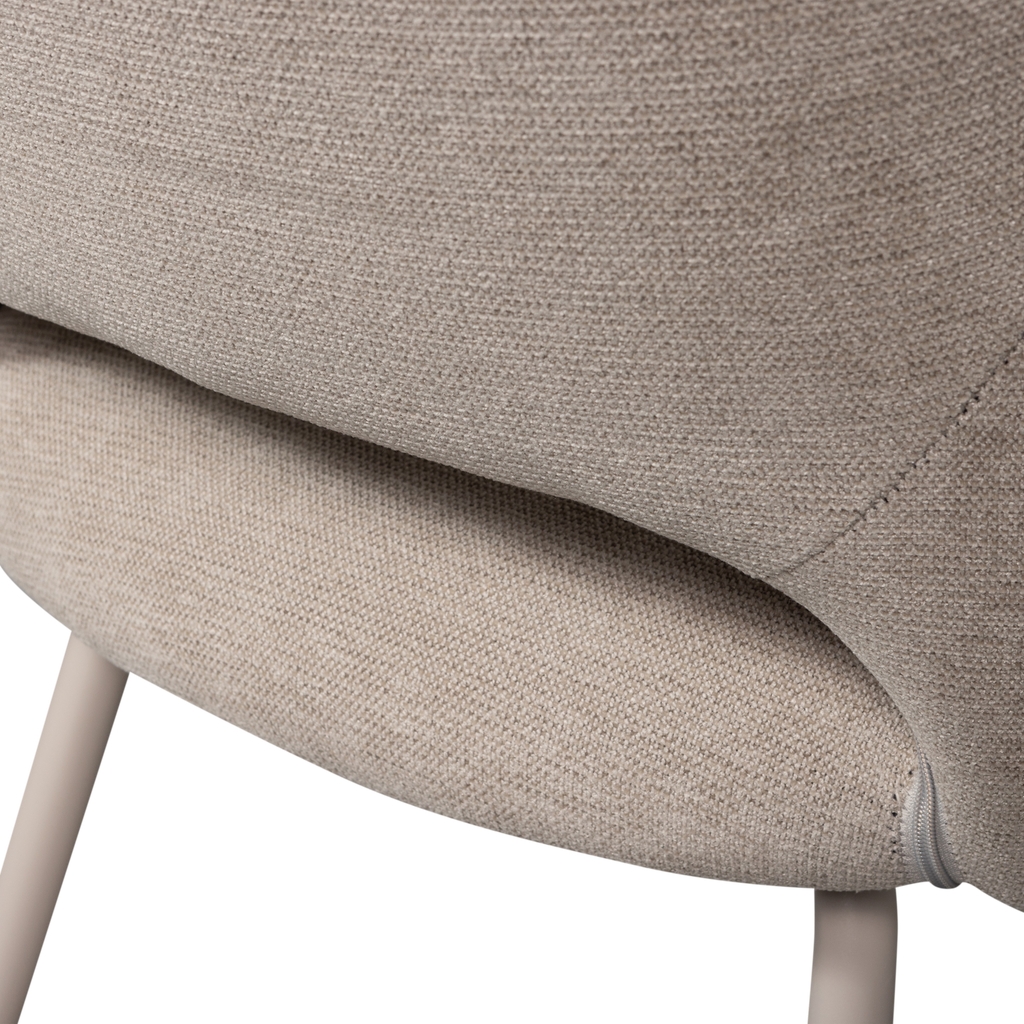 JENNY DINING CHAIR WOVEN FABRIC NATURAL