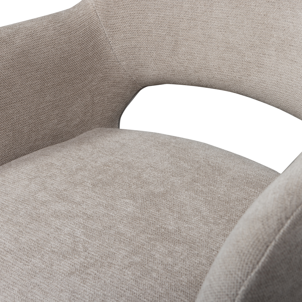 JENNY DINING CHAIR WOVEN FABRIC NATURAL