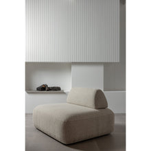 Cargar imagen en el visor de la galería, STERCK ARMCHAIR WITH MOVABLE BACKREST BOUCLE NATURAL