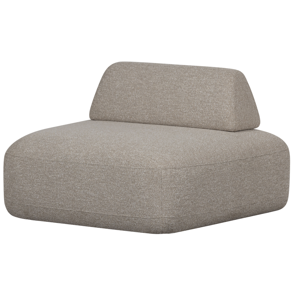STERCK ARMCHAIR WITH MOVABLE BACKREST BOUCLE NATURAL