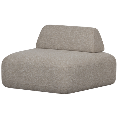 STERCK ARMCHAIR WITH MOVABLE BACKREST BOUCLE NATURAL