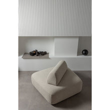 Cargar imagen en el visor de la galería, STERCK ARMCHAIR WITH MOVABLE BACKREST BOUCLE NATURAL