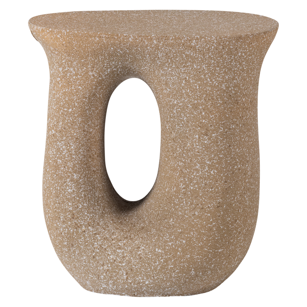 MOSON SIDE TABLE WITH DOTS BEIGE