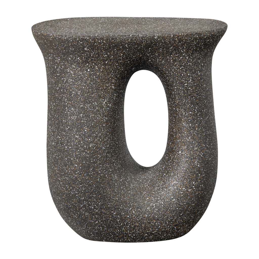 MOSON SIDE TABLE WITH DOTS BLACK