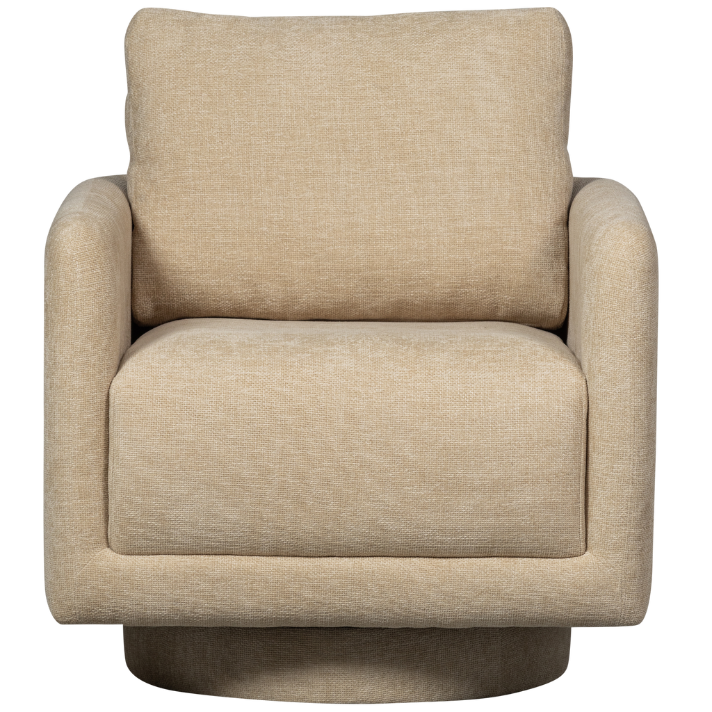 OSCAR SWIVEL ARMCHAIR NATURAL
