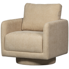 Laden Sie das Bild in den Galerie-Viewer, OSCAR SWIVEL ARMCHAIR NATURAL