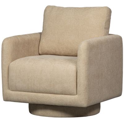 OSCAR SWIVEL ARMCHAIR NATURAL