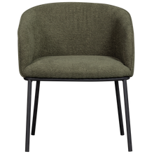 Load image into Gallery viewer, LEON DINING CHAIR BOUCLE FOREST GREEN
