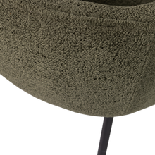 Load image into Gallery viewer, LEON DINING CHAIR BOUCLE FOREST GREEN