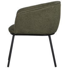 Load image into Gallery viewer, LEON DINING CHAIR BOUCLE FOREST GREEN