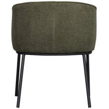 Load image into Gallery viewer, LEON DINING CHAIR BOUCLE FOREST GREEN