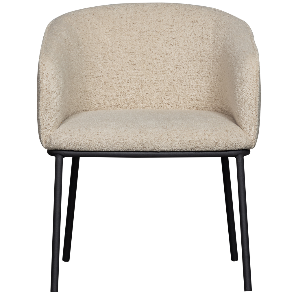 LEON DINING CHAIR BOUCLE NATURAL MELANGE