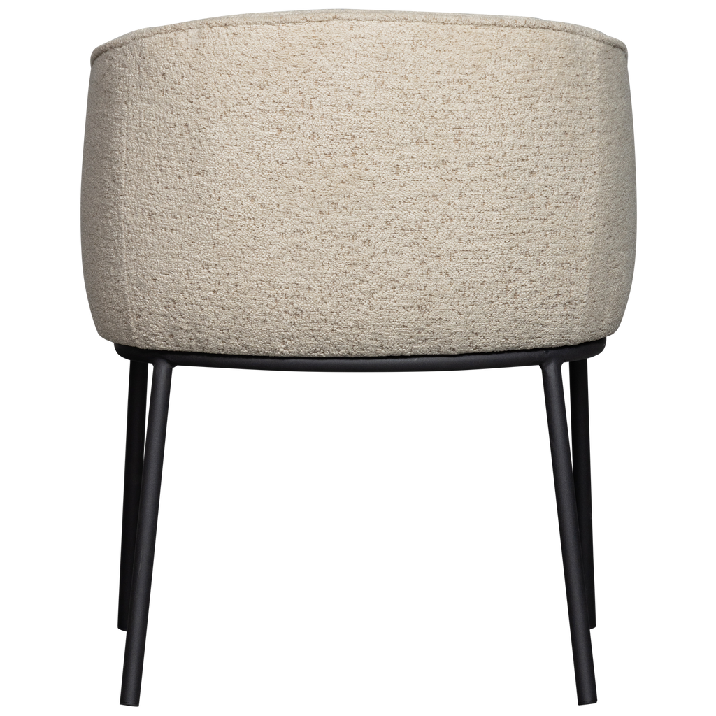 LEON DINING CHAIR BOUCLE NATURAL MELANGE